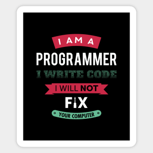 I am a programmer Sticker